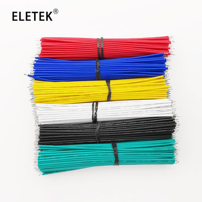 100Pcs 24AWG Breadboard Jumper Cable Wire Tin-Plated PCB Solder Cable Flexible Two Ends PVC Electronic Wire 5-20CM for Arduino