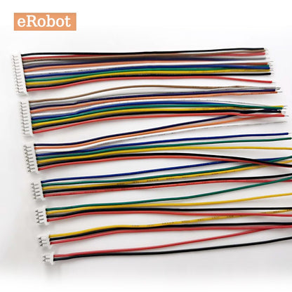 10 Sets JST 1.25mm Wire Cable Connector Micro JST Pitch 1.25mm 2/3/4/5/6Pin Female Plug Electronic Wire 15cm 28AWG