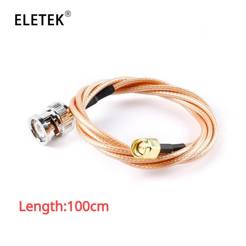 BNC-J Male To SMA-J Male Pug Connector RG316  RF Coax Cable Assembly Wire 15/30/50/100cm