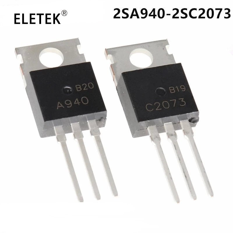 5Pcs 2SC2073 2SA940 A940 C2073 1.5A 150V Power Triode TO-220 KSC2073 KSA940 Original Transistor