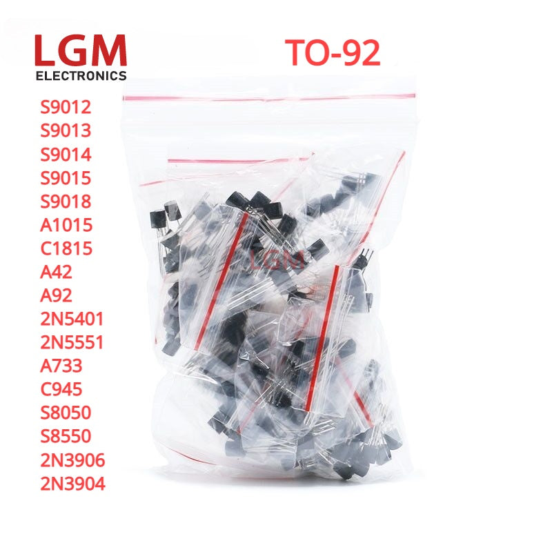 TO-92 Commonly-used Transistor S9013 S9014 9015 9018 A1015 C1815 A42 A92 2N5401 2N5551