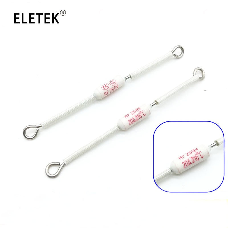 5Pcs RF Rice Cooker Ceramic Thermal Fuse Cutoff 250V 10A 15A 20A  Temperature Fuse