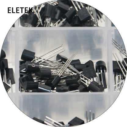 180/480/ 600pcs/Box  TO-92  Transistor Set Kit 2N2222 2N5401 2N5551 A1015 A733 S9014 C1815 C945 A42 A92 2N3904 2N3906 2N5401 2N5551