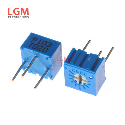 20Pcs Trimming Potentiometer 3362P 10R 20R 50R 100R 200R 500R 1K 2K 5K 10K 20K 50K 100K 200K 500K 1M 2M