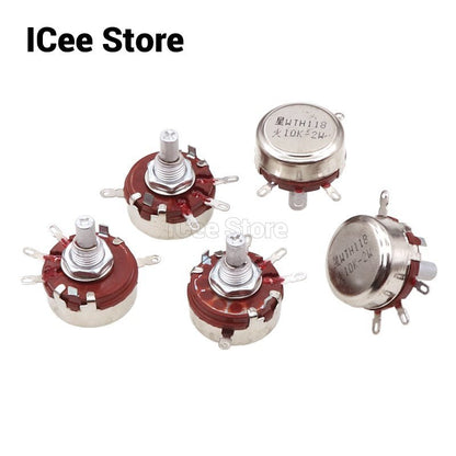2Pcs WTH118 2W 1A Potentiometer 1K 2.2K 4.7K 10K 22K 47K 100K 470K 1M WTH118-2W