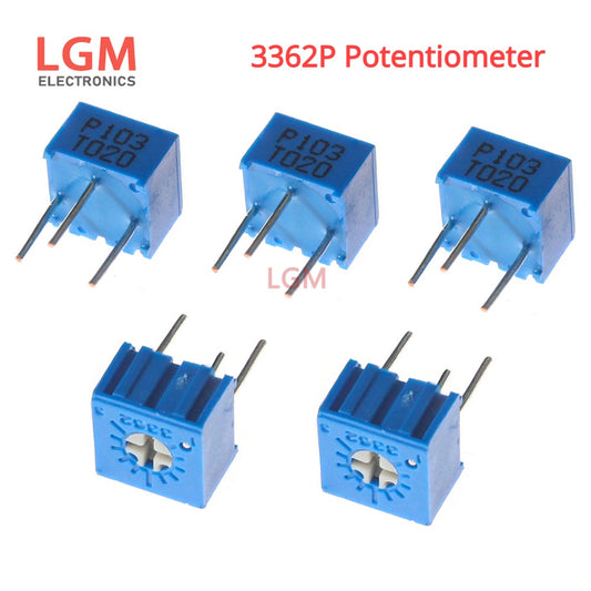 20Pcs Trimming Potentiometer 3362P 10R 20R 50R 100R 200R 500R 1K 2K 5K 10K 20K 50K 100K 200K 500K 1M 2M