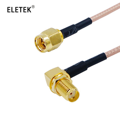 RG316 SMA Male Plug to SMA Male Straight Connector Cable RF Jumper Pigtail Male to Female Right Angle RF Coaxial