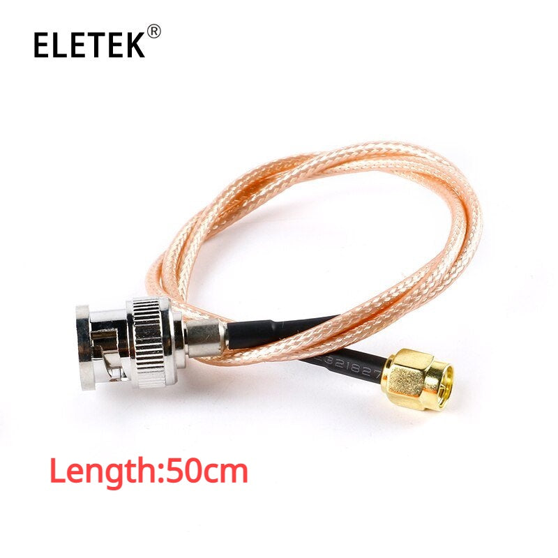 BNC-J Male To SMA-J Male Pug Connector RG316  RF Coax Cable Assembly Wire 15/30/50/100cm