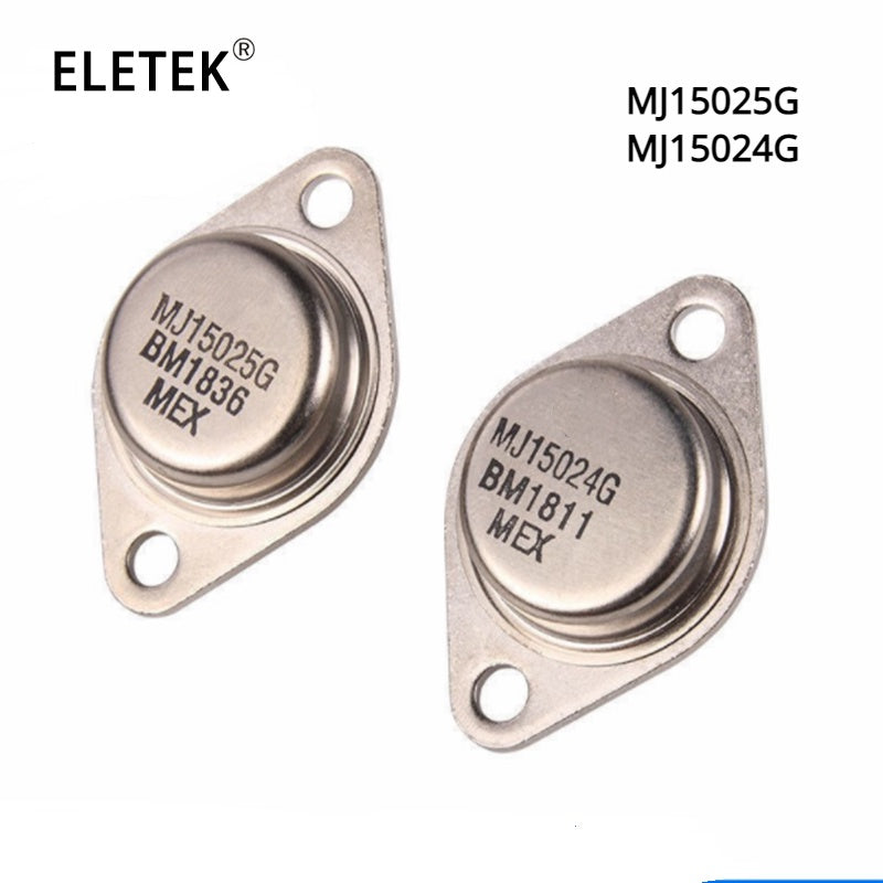 2Pair  MJ15025G MJ15024G MJ15025 MJ15024 TO-3 Audio Paired Transistor High Power Transistor