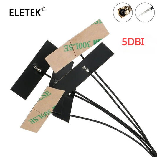 5Pcs WIFI Internal Antenna 5dBi IPX IPEX Connector FPC Omni Antenna IEEE 802.11 B/g/n WLAN System 2.4Ghz