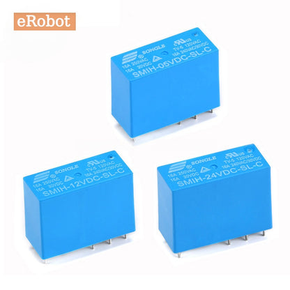 SMIH 5V 12V 24V Relays SMIH-05VDC-SL-C SMIH-05VDC-SL-A SMIH-24VDC-SL-A 16A 250V  A Type 6 Pin C Type 8 Pin