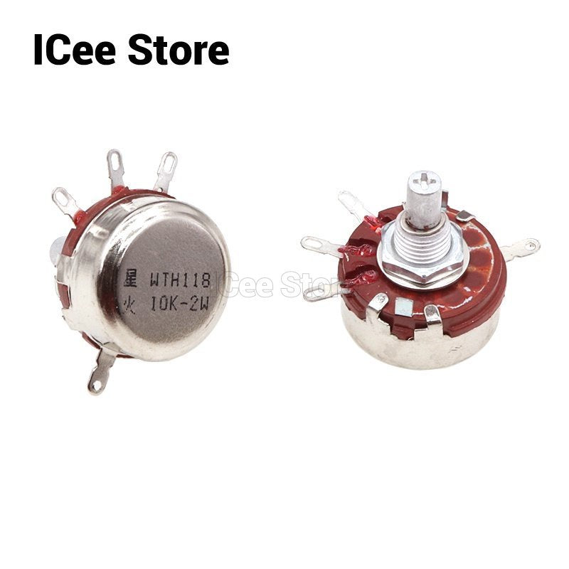2Pcs WTH118 2W 1A Potentiometer 1K 2.2K 4.7K 10K 22K 47K 100K 470K 1M WTH118-2W