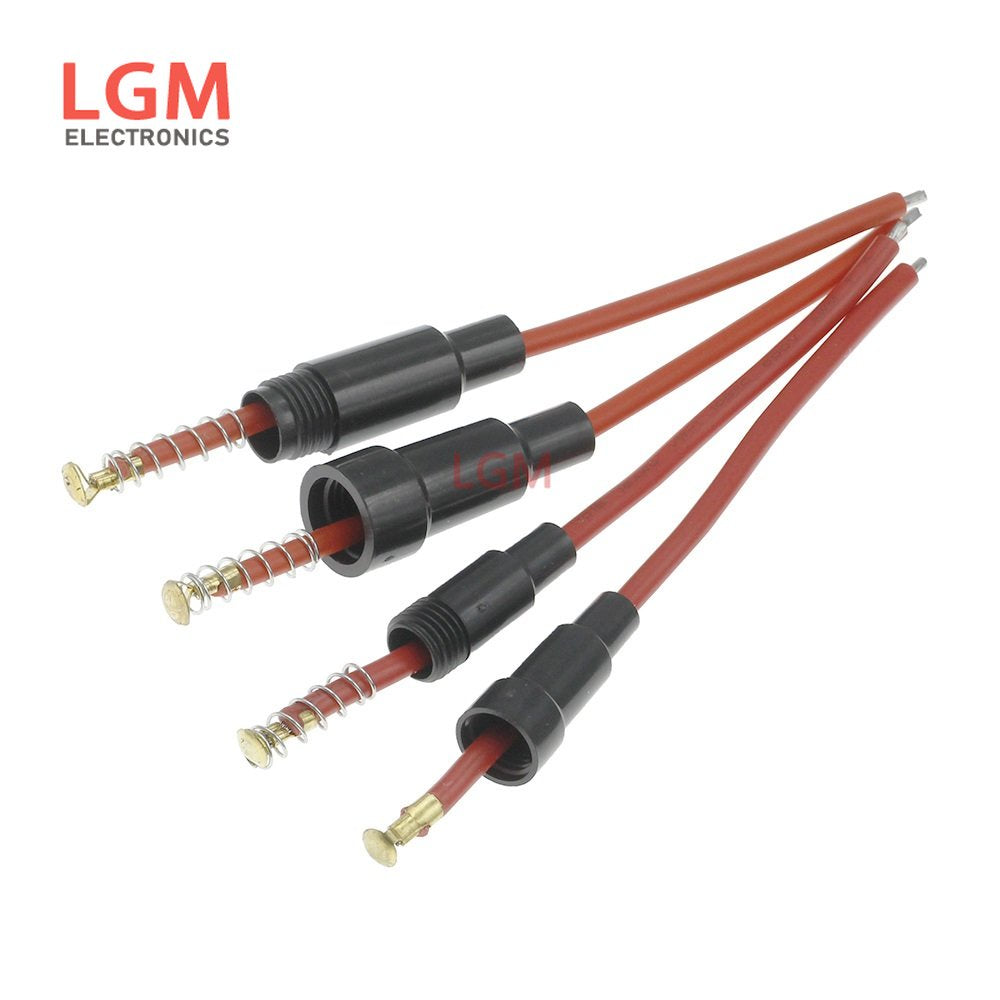 5Pcs 5*20mm 6*30mm Glass Fuse Holder Screw Type 5X20mm with 22 20 18 16 14AWG Wire Cable 250V 5X20MM Glass Fuse Tube Fuse Casing
