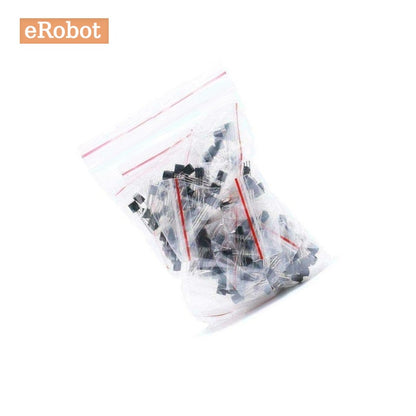 180Pcs  TO-92 18 Values Transistor Assorted Kit 2N2222 S9013 S9014 S9015 S9018 S8050 S8550 5551 5401 2N3904 2N3906 C1815
