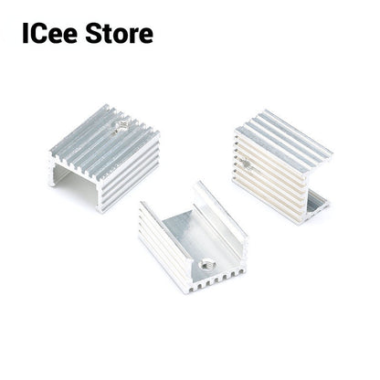 Aluminium TO-220 Heatsink TO 220 Heat Sink Transistor Radiator TO220 Cooler Cooling Silver 20*15*10MM