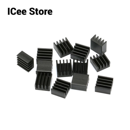 20Pcs 8.8x8.8x5mm Heatsink Radiator Cooling Fin Aluminum Heat Sink A4988 8.8*8.8*5mm for Electronic Chip LED IC Transistor