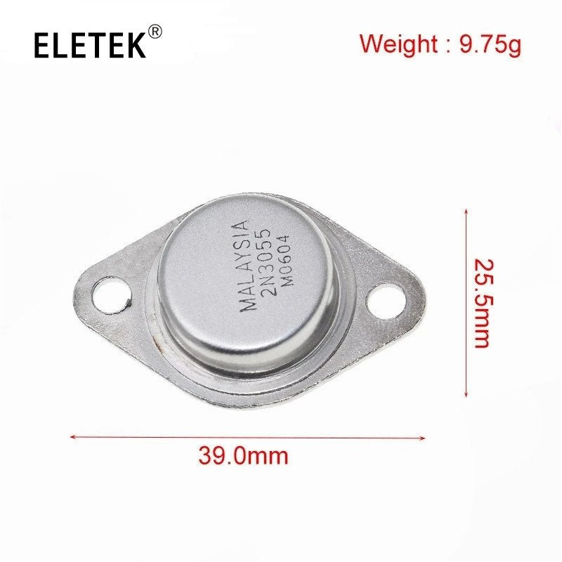 2/4Pcs  Power Transistor 2N3055 MJ2955 NPN TO-3 100V 15A 115W