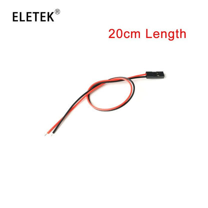 10Pcs 2pin Dupont Cable 2P 2 Pin Female Jumper Connector Wire 2.54mm Pitch Length 10CM 20CM 30CM Single Head for 3D Printer