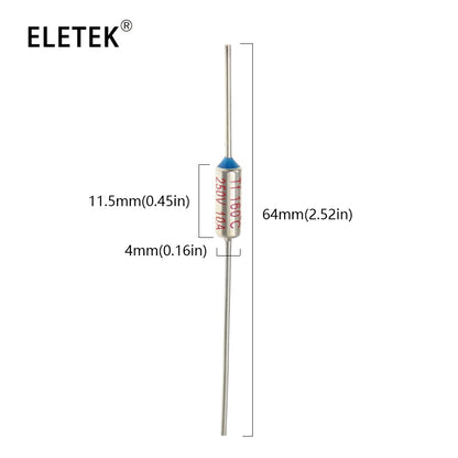 5Pcs Temperature RY 10A 15A 250V Tf Thermal Fuse 65C 85C 100C 105C 110C 120C 130C 152C 165C 172C 185C 192C 200C 216C 240C 280C 300C
