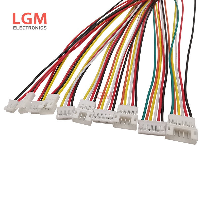 10Pcs Micro JST PH 2.0mm Pitch Male Female Socket Wire Cable Connector 2P-6Pin PH2.0 Plug Jack Terminal Cables 26AWG 20CM
