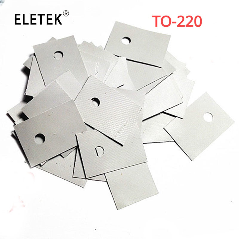 Transistor TO-220 TO-3P Silicone Sheet Insulation Pads Silicone Insulation Film Thermal Insulation Pad Silicone Heat Sink