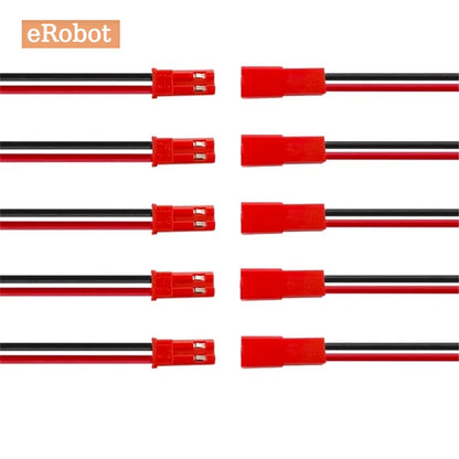 20pcs 100mm 200mm 2 Pin JST Plug Connector Male+Female Plug Connector Cable Wire for RC Toys Battery LED Lamp