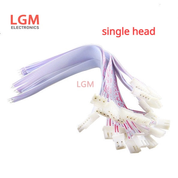 10Pcs  JST 2.54mm Pitch Connector Cable XH2.54 Plug Line Length 30/20/10CM Red and White 2P/3P/4P/5P/6P/7P/8P/9P/10P/11P/12P