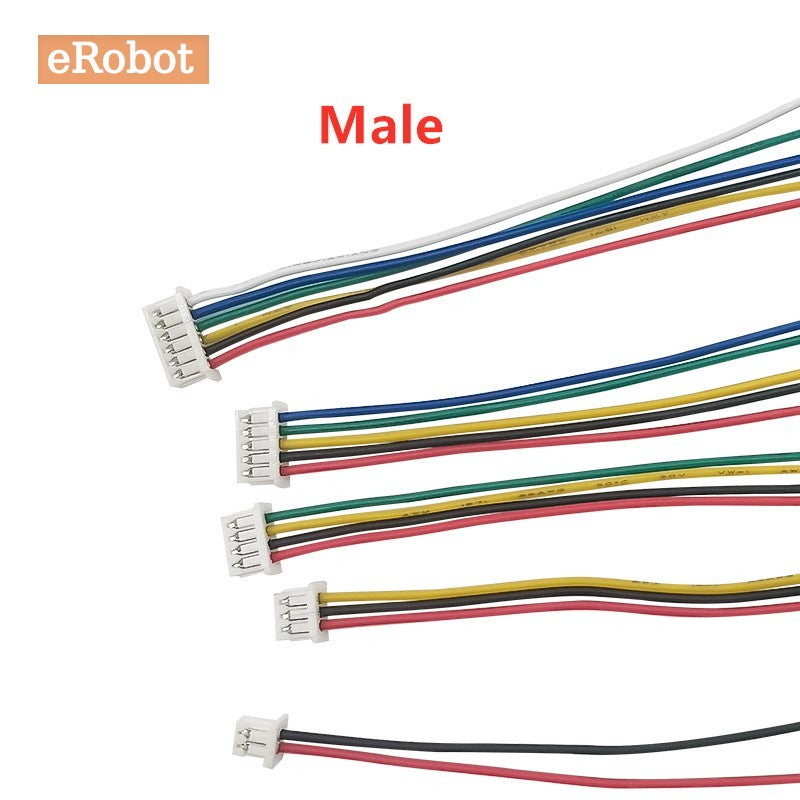 5Pair JST 1.25 Male Female Wire Connector 2P 3P 4P 5P 6P JST Plug Jack Terminal Cable Connector Length 15CM