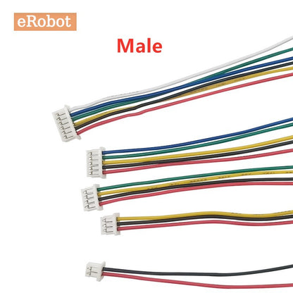 5Pair JST 1.25 Male Female Wire Connector 2P 3P 4P 5P 6P JST Plug Jack Terminal Cable Connector Length 15CM