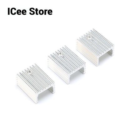 Aluminium TO-220 Heatsink TO 220 Heat Sink Transistor Radiator TO220 Cooler Cooling Silver 20*15*10MM