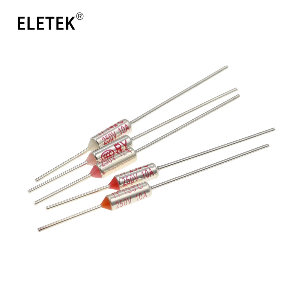 5Pcs Temperature RY 10A 15A 250V Tf Thermal Fuse 65C 85C 100C 105C 110C 120C 130C 152C 165C 172C 185C 192C 200C 216C 240C 280C 300C