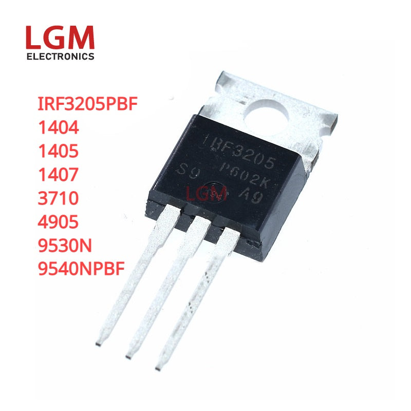 5Pcs Original TO-220 Power Mosfet Transistor IRF3205PBF 1404 1405 1407 3710 4905 9530N 9540NPBF