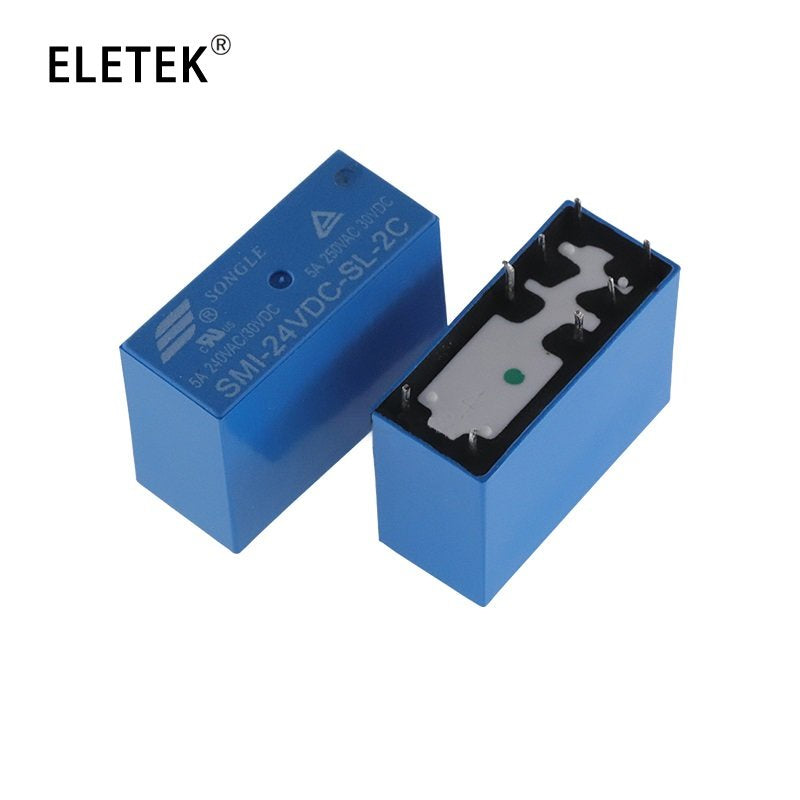 Original New Relay SMI-05V 12V 24VDC-SL-A -SL-C SL-2C 5A 10A 4pin 5pin 8pin 5V 12V 24V Power Relay