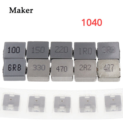 20/10Pcs 1040 SMD Power Inductors 2.2uh 2R2 4.7uh 4R7 6.8uh 6R8 10uh 100 220uh 220 Chip Inductor