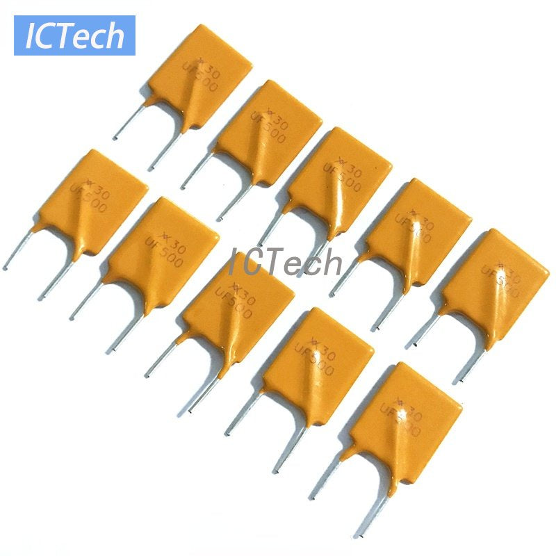 10Pcs 16V 30V 60V 72V Resettable Fuse PPTC RGEF Fuses In-line RUEF300 Self-Recovery Fuse  0.06A 0.12A 0.8A 1.1A 2A 3A 5A 7A 12A