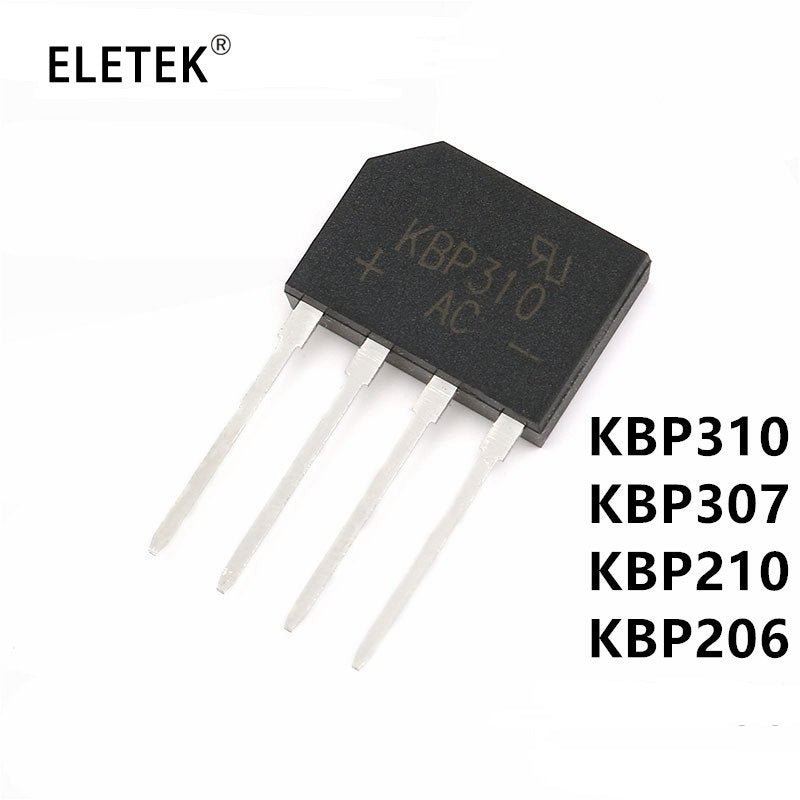5Pcs Diode Bridge Rectifier  KBP206 KBP210 KBP307  KBP310  600V 700V 1000V