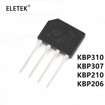 5Pcs Diode Bridge Rectifier  KBP206 KBP210 KBP307  KBP310  600V 700V 1000V