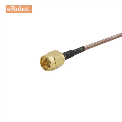 0.3M~7M SMA Male Plug To Fakra C Male Plug Straight Adapter Active GPS Antenna Extension RG316 Double Shield Silver Pigtail Cable 15CM 20CM