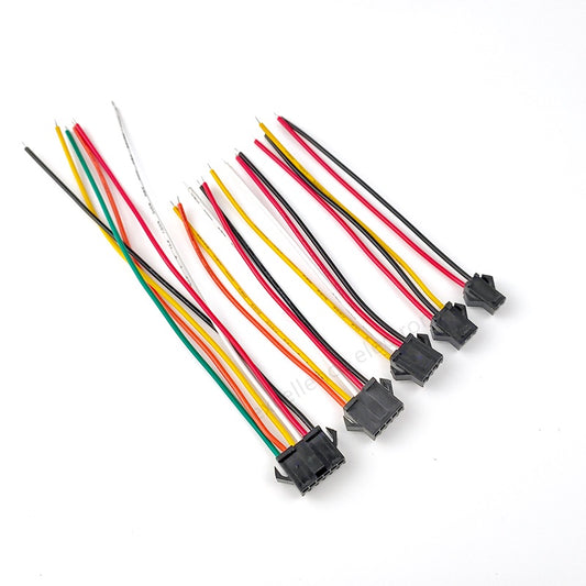5Pairs SM2.54 2/3/4/5/6 Pin Pitch 2.54mm Wire Connector SM Male & Female Battery Charging Cable 24AWG