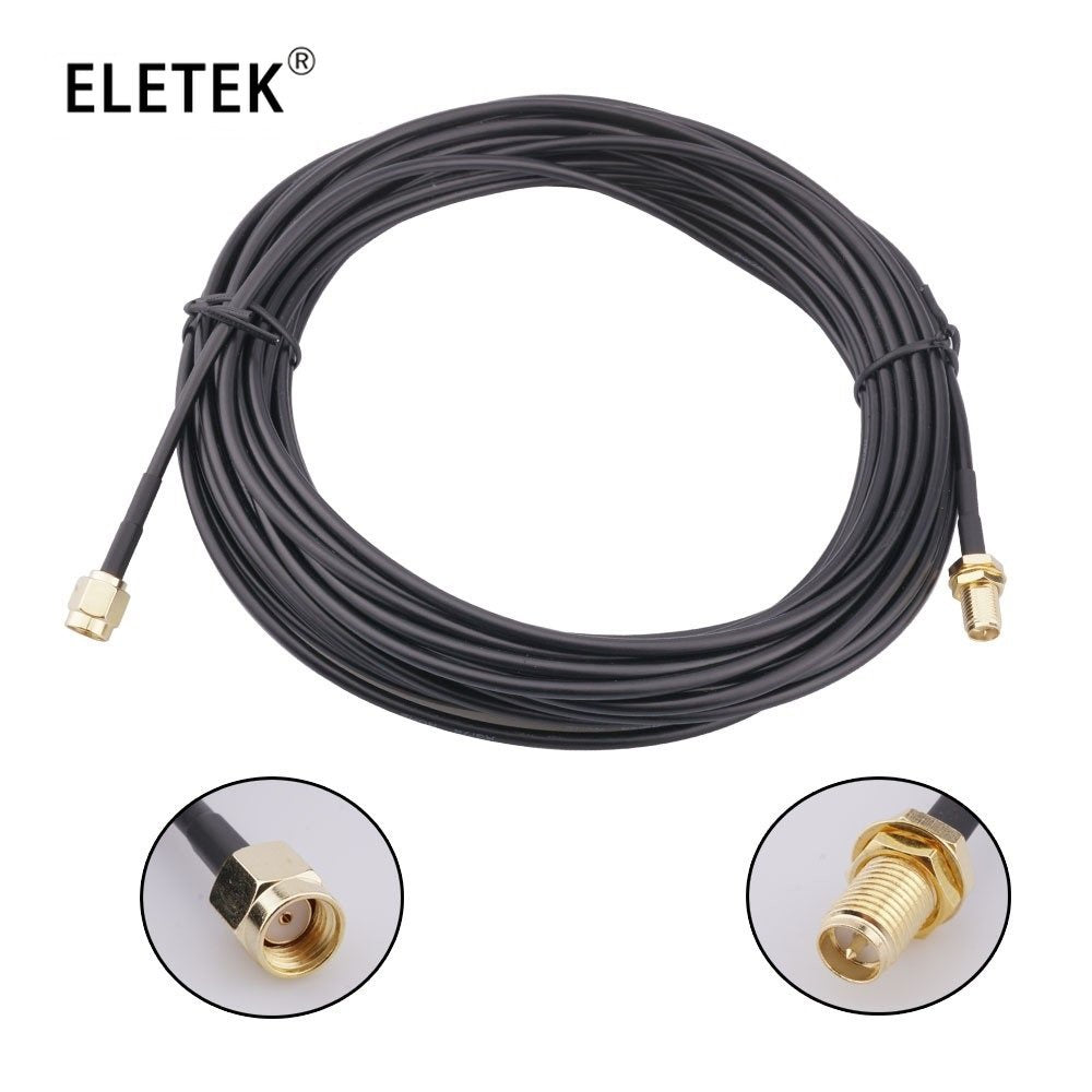 RP SMA Male To RP SMA Female Extension Cable for Router WIFI Antenna RF Connector RG174 Cable