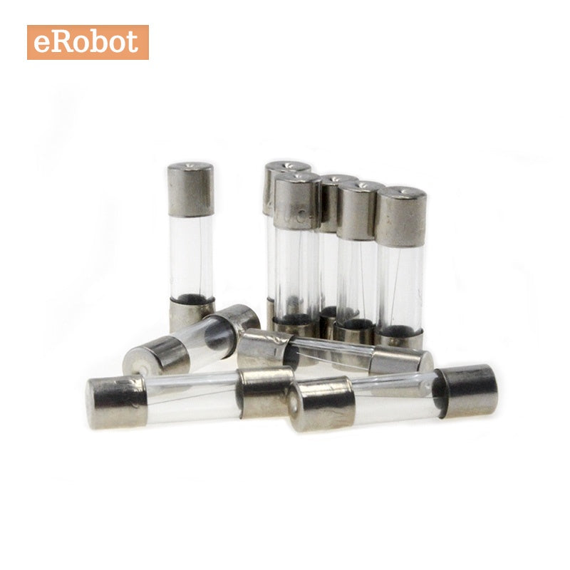 10Pcs 5x20mm 6x30mm Glass Tube Fuse Kit 250V 0.1A 0.2A 0.5A 0.8A 1A 2A 2.5A 3A 4A 5A 6.3A 7A 8A 10A 12A 15A 20A 30A AMP Circuit Fast Blow Fuses