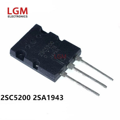 2Pair Original TO-3P 2SC5200 2SA1943 Power Transistor