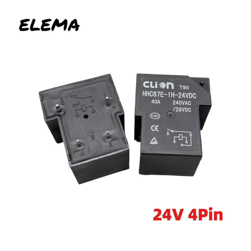 Relay HHC67E-1H-24VDC 4Pin 40A 24V T90 Relay for welding machine New Original