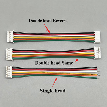 5Pcs Micro JST PH2.0 Male Wire 20cm Connector 2.0mm 2/3/4/5/6Pin JST Plug Terminal Cable Wire Connector 26AWG Wire Length 20CM
