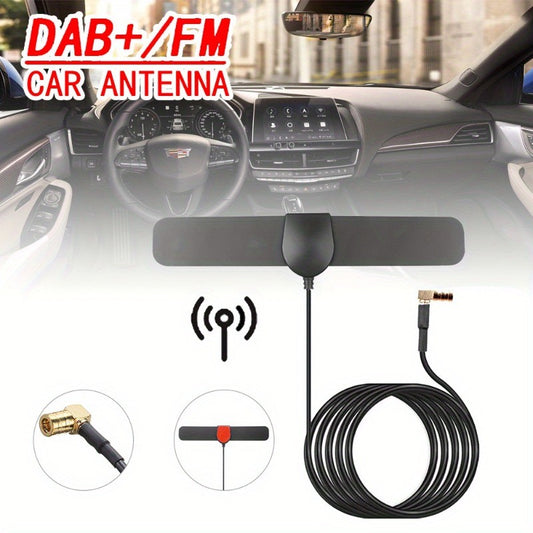 Universal Car Radio Stereo Amplified Antenna DAB+ FM Antenna Plug & Play FM/AM Car Digital Antenna