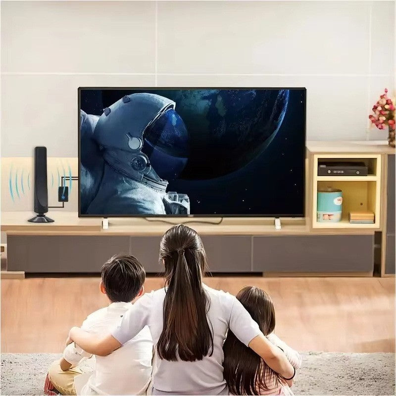 Digital TV Antenna High Gain 36DBI 360 Mile Indoor HDTV Antenna with Amplifier Support 4K 1080P 360° Omnidirectional Signal Receiving TV Antenna
