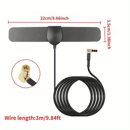 Universal Car Radio Stereo Amplified Antenna DAB+ FM Antenna Plug & Play FM/AM Car Digital Antenna