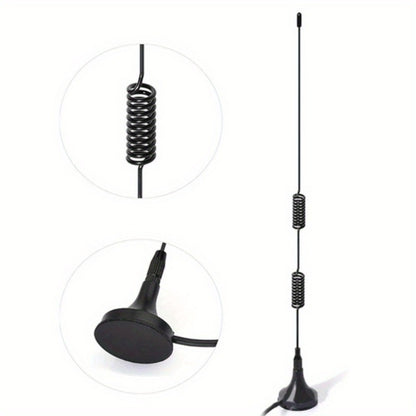 FM Radio Antenna 7DBI 76Mhz-108Mhz suction cup antenna Indoor digital high definition radio antenna With 3 adapters