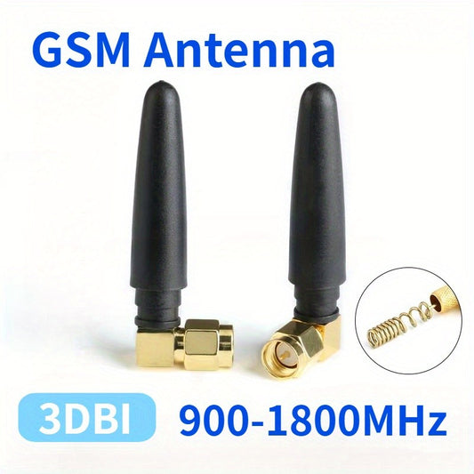GSM Antenna 3dBi Gain 900-1800mhz omnidirectional Antenna SMA Male Right Angle connector Modem GPRS/GSM/DTU Antenna