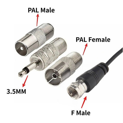 FM Radio Antenna 7DBI 76Mhz-108Mhz suction cup antenna Indoor digital high definition radio antenna With 3 adapters